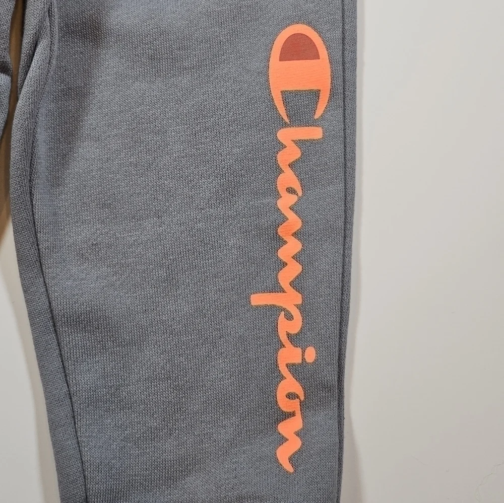 Champion 2 Peice Set Hoodie Sweater Elastic Waist Jogger Gray 2T / 3T